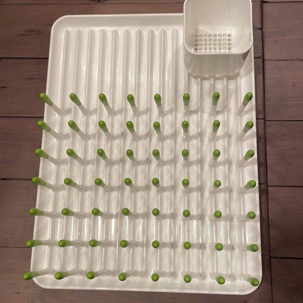 OXO Tot Bottle Drying Rack - Green EUC